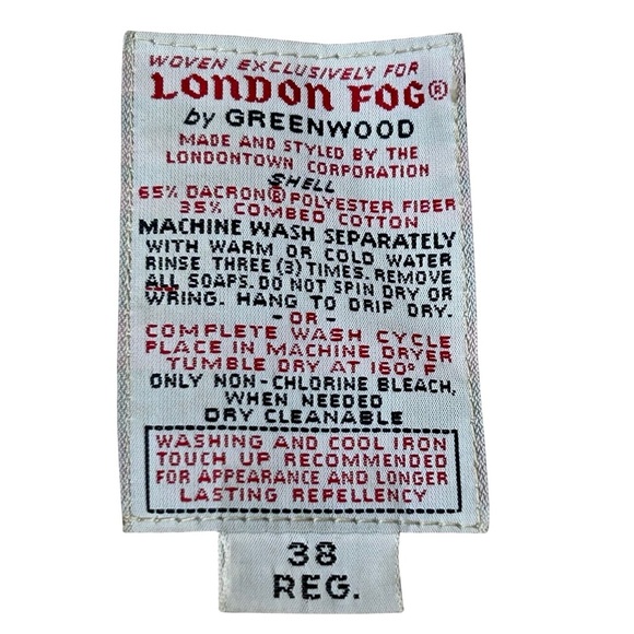 Vintage London Fog Maincoats Trench Coat with Removable Liner | Size 38 Regular - Picture 4 of 7